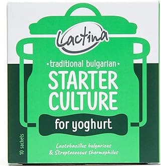 Authentic Bulgarian Starter Culture Make Creamy, Probiotic Homemade Yogurt Live and Active Cultures with Lactobacillus Bulgaricus and S. Thermophilus Heirloom, Reusable Starter Makes up to 10 Liters
