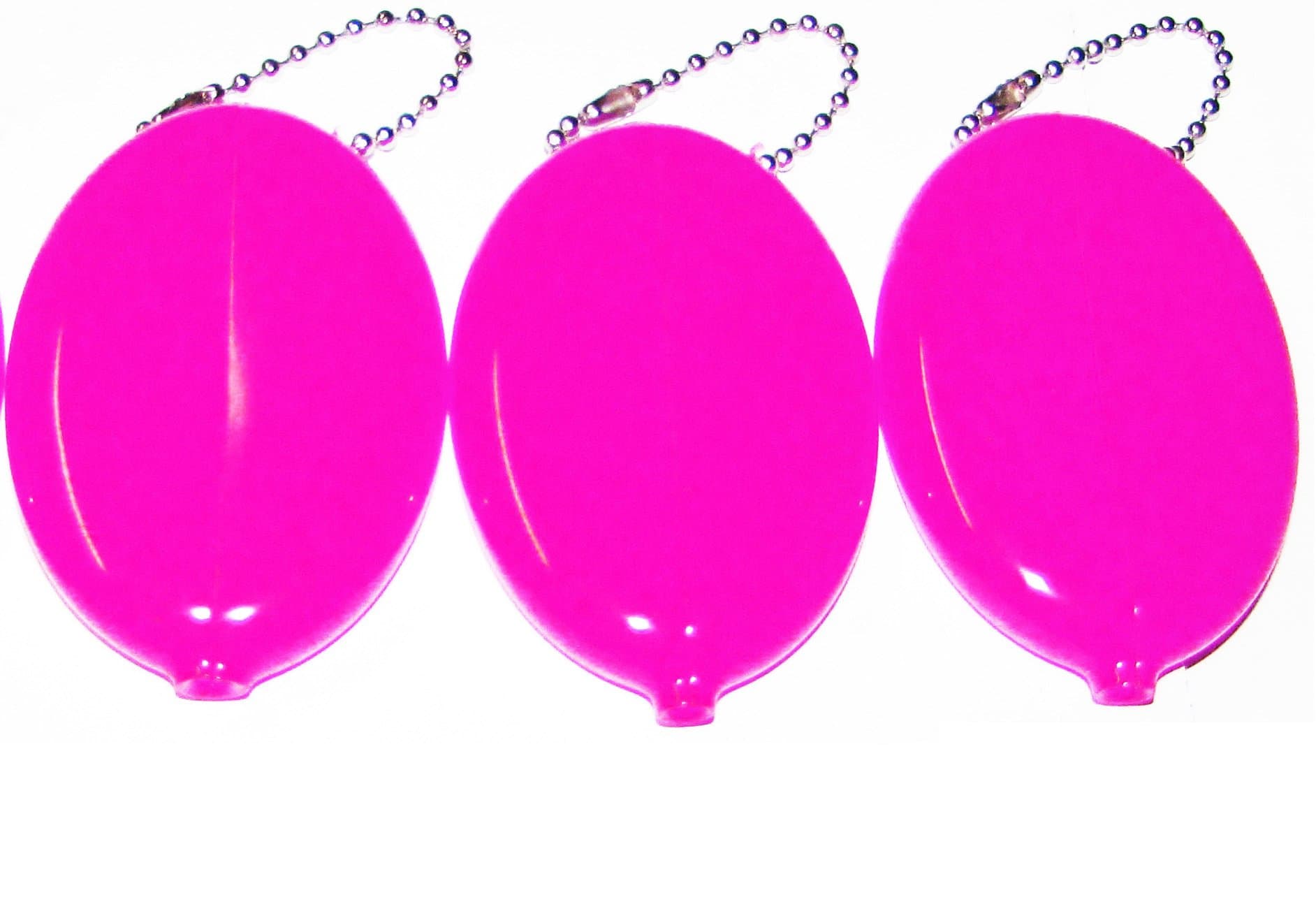 3 Oval Squeeze Purses - Made in USA (3 Pink)