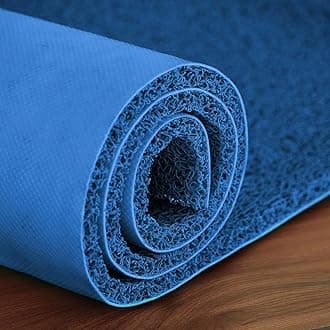 Cushion Noodle Floor Mat for Entryways| Dirt/Mud Trapper | 2ft x 6ft Blue | Heavy Duty Waterproof Indoor/Outdoor Floor Mat for Entry, Entrance, High Traffic Areas, Easy to Clean