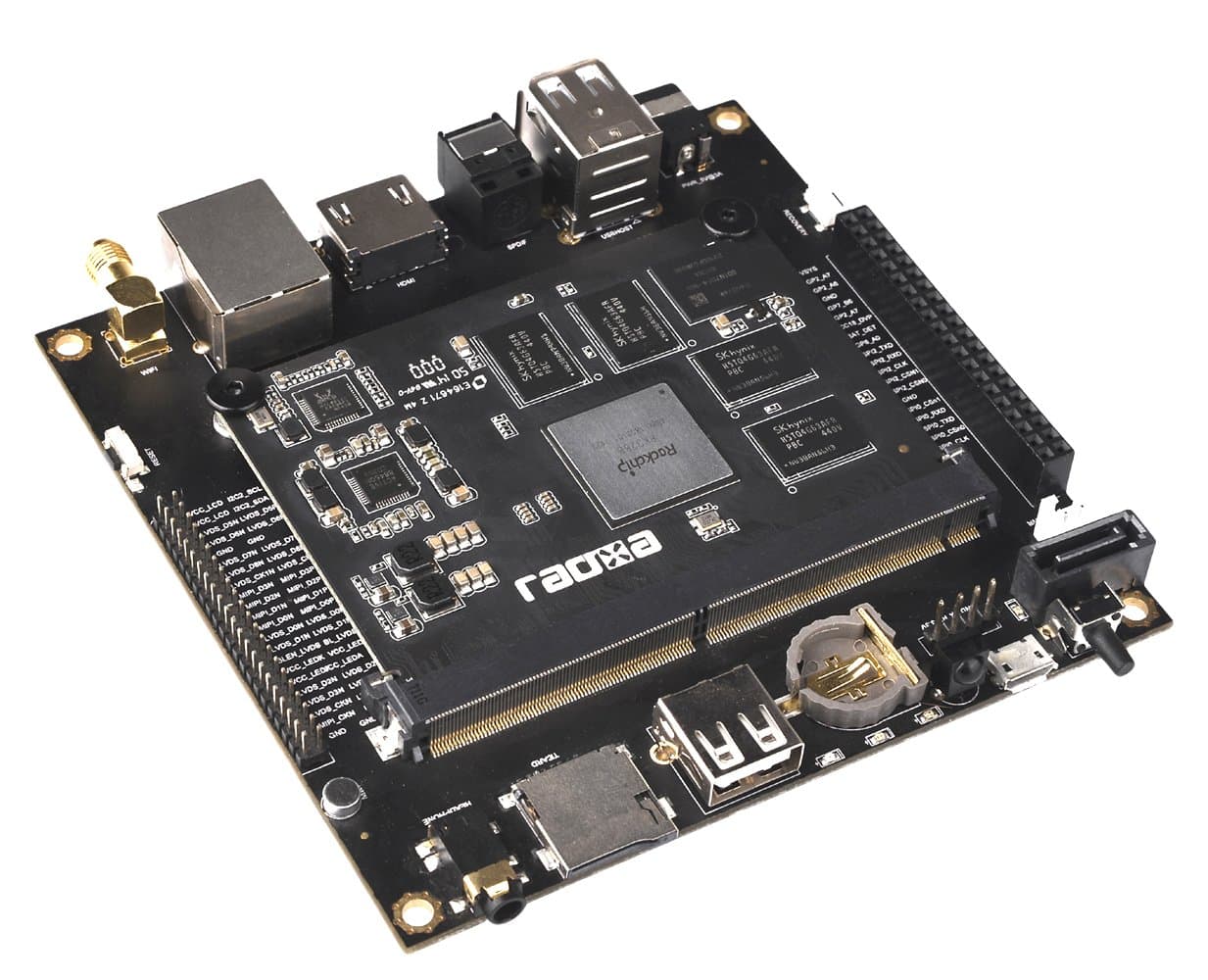 Rock2 Square RK3288 2G RAM 8G Flash Open Source Single-board Computer