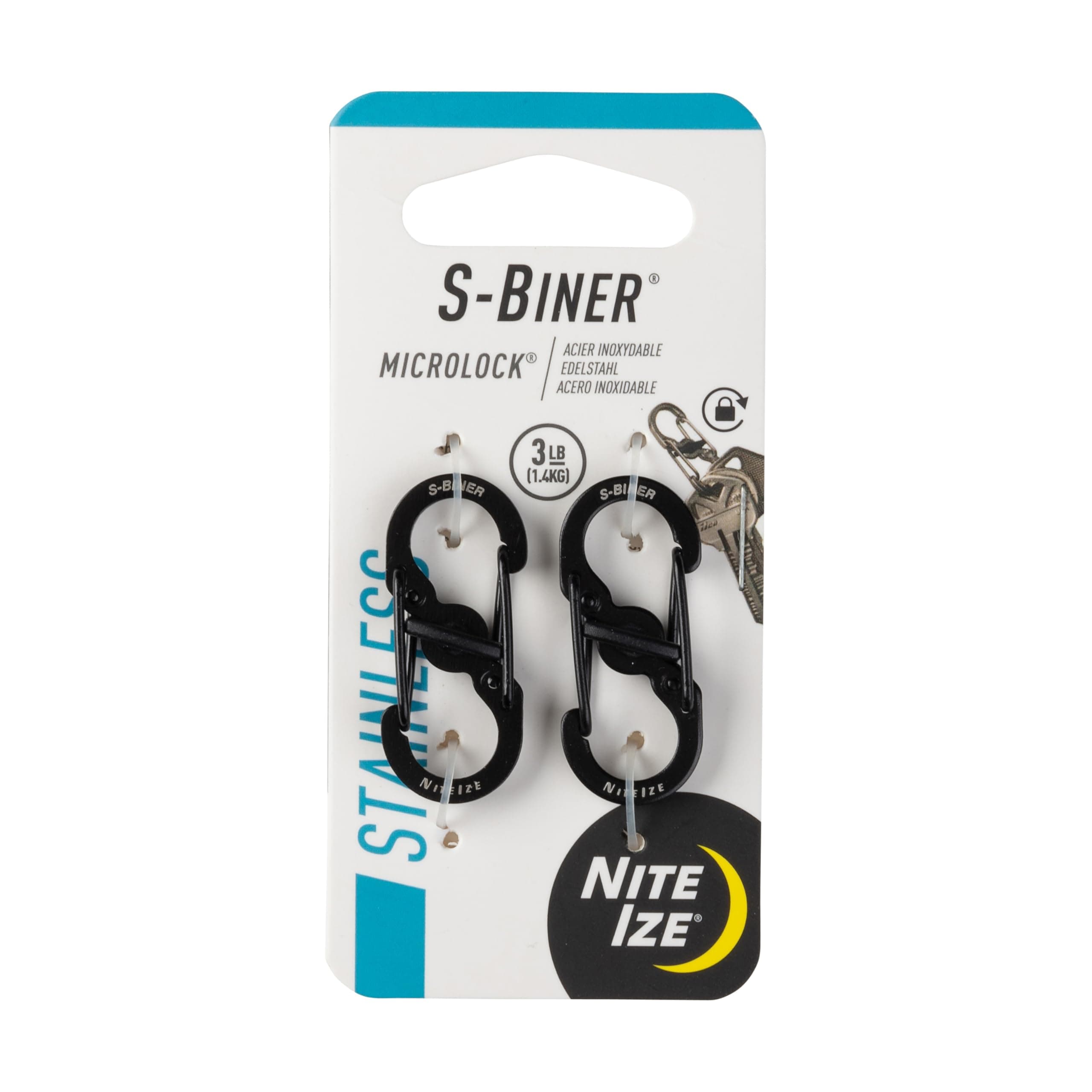 Nite Ize S-Biner MicroLock Aluminum Keychain