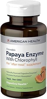 Papaya Enzyme with Chlorophyll, 250 Count