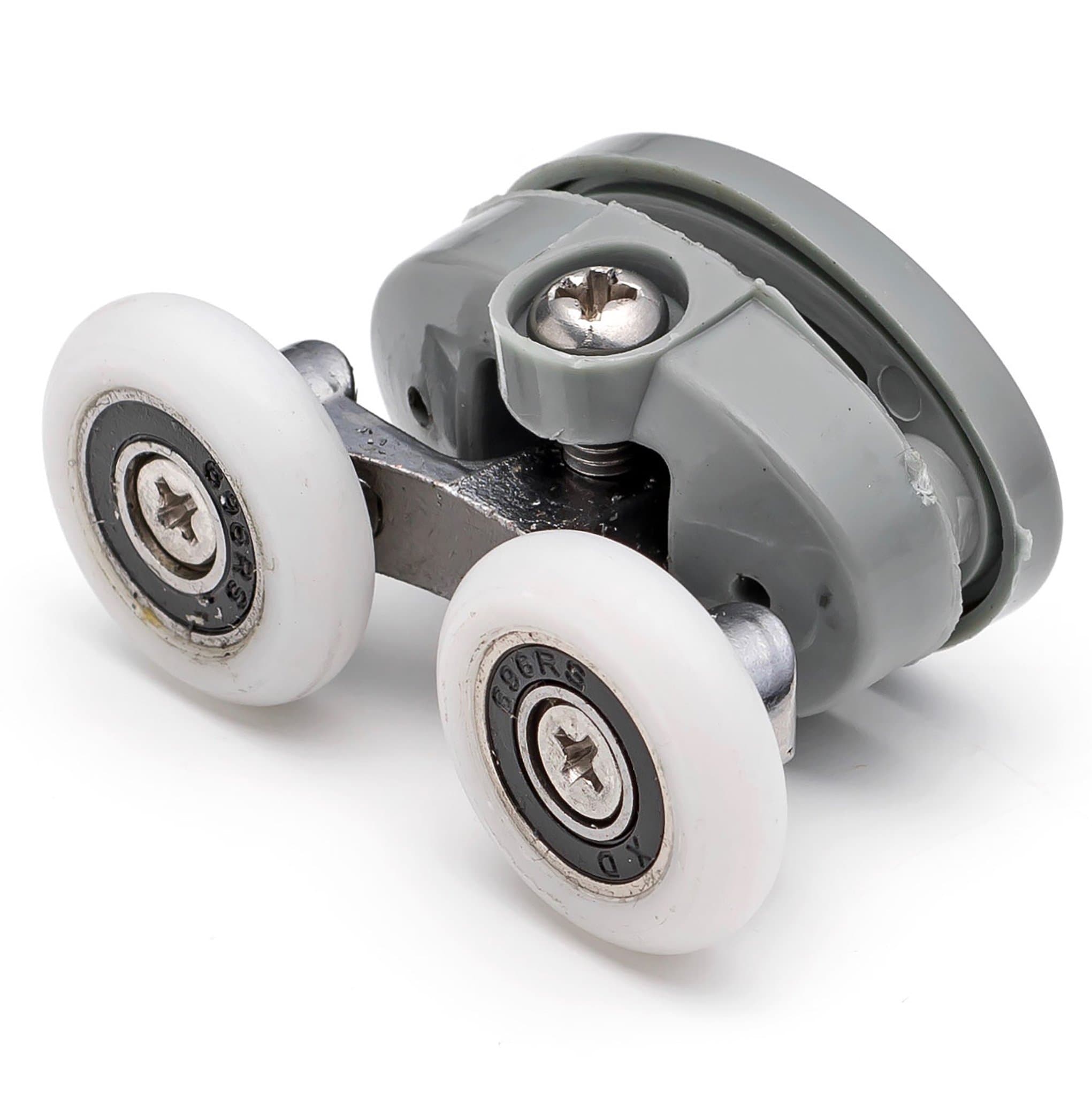 2 x Double Top Butterfly Shower Door Rollers/Runners/Wheels 25mm wheel diameter L056 by Shower Part