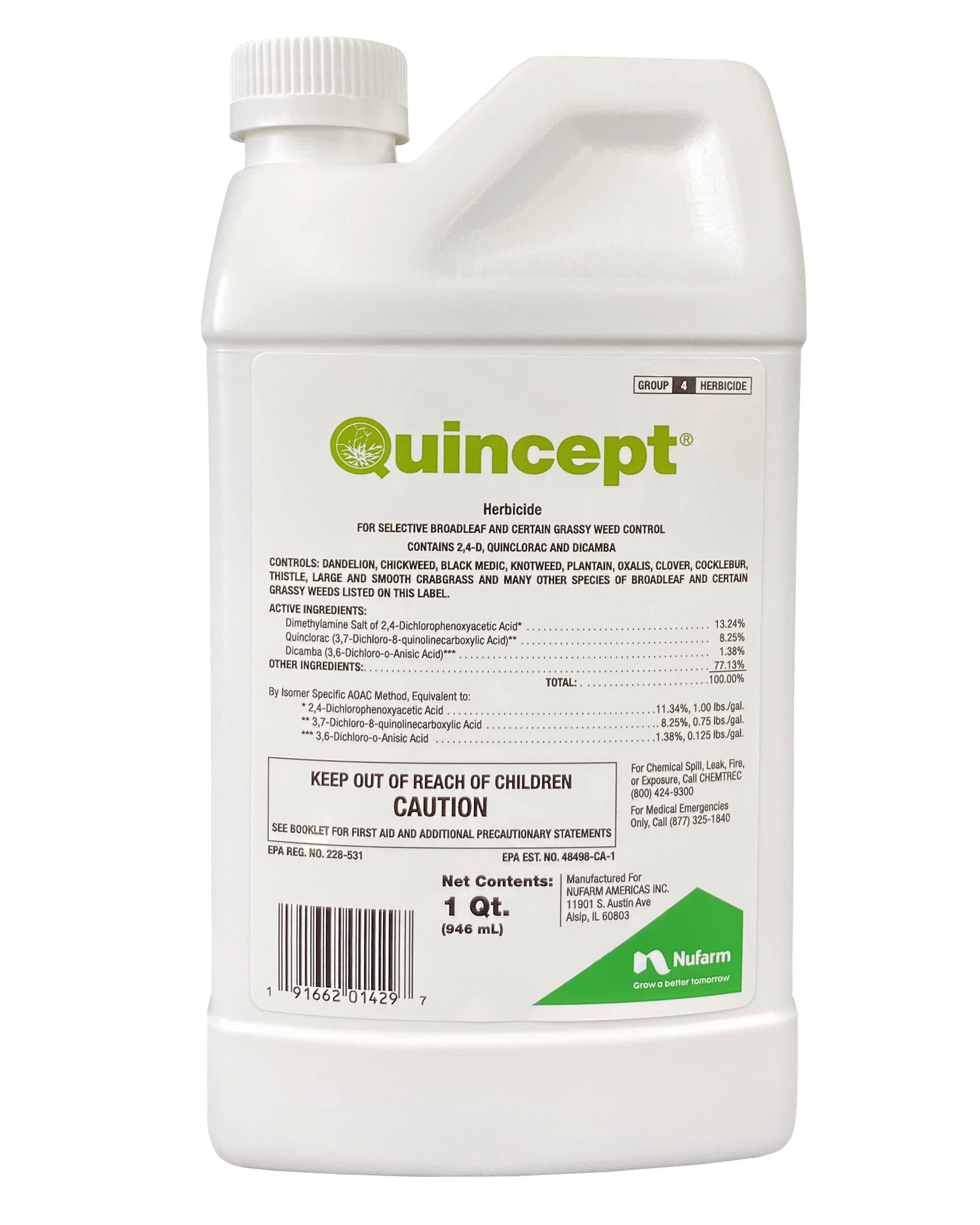 nufarm Quincept Selective Herbicide (Qt)