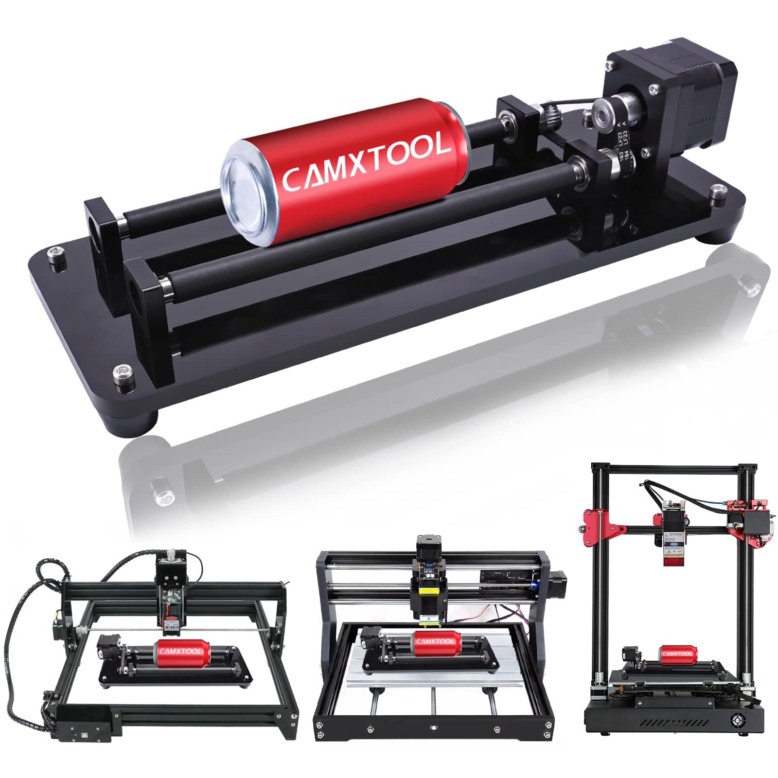 Laser Rotary Roller Engraving Module for Cylindrical Objects - Compatible With CNC Laser Cutter and Engraver Machine, 3D Printer Accessories