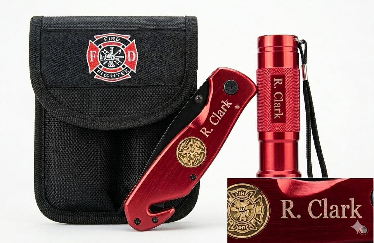 Survival Knife Flashlight Set