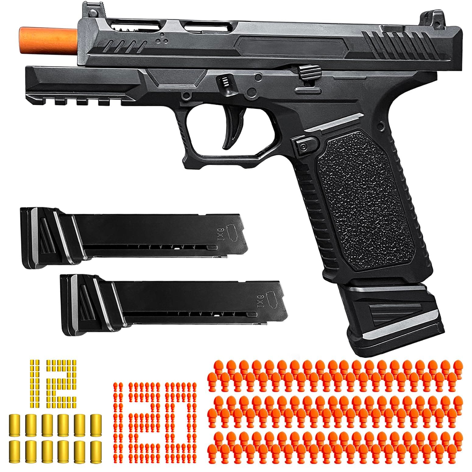 Toy Gun, Semi-Automatic Shell Ejecting Toy Gun Pistol Automatic Reloading for Kid, Shooting Games Educational Model Toy Pistol to Cool Toys Gifts for Boys & Girls Ages 6+