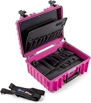 B&W tool case JET 5000 pink with tool pockets (PP case, volume 19.1 l, 41.6 x 28.7 x 16 cm inner) 117.17/P-P, tools not included