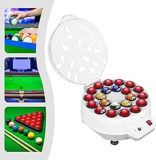 Pool Ball Cleaner and Polisher Machine, 180W Electric Billiard Ball Cleaning Machine Automatic Pool Ball Polishing Cleaning Machine Billiard Ball Polishing Cleaning Machine-3min/Cleaning 22 Balls