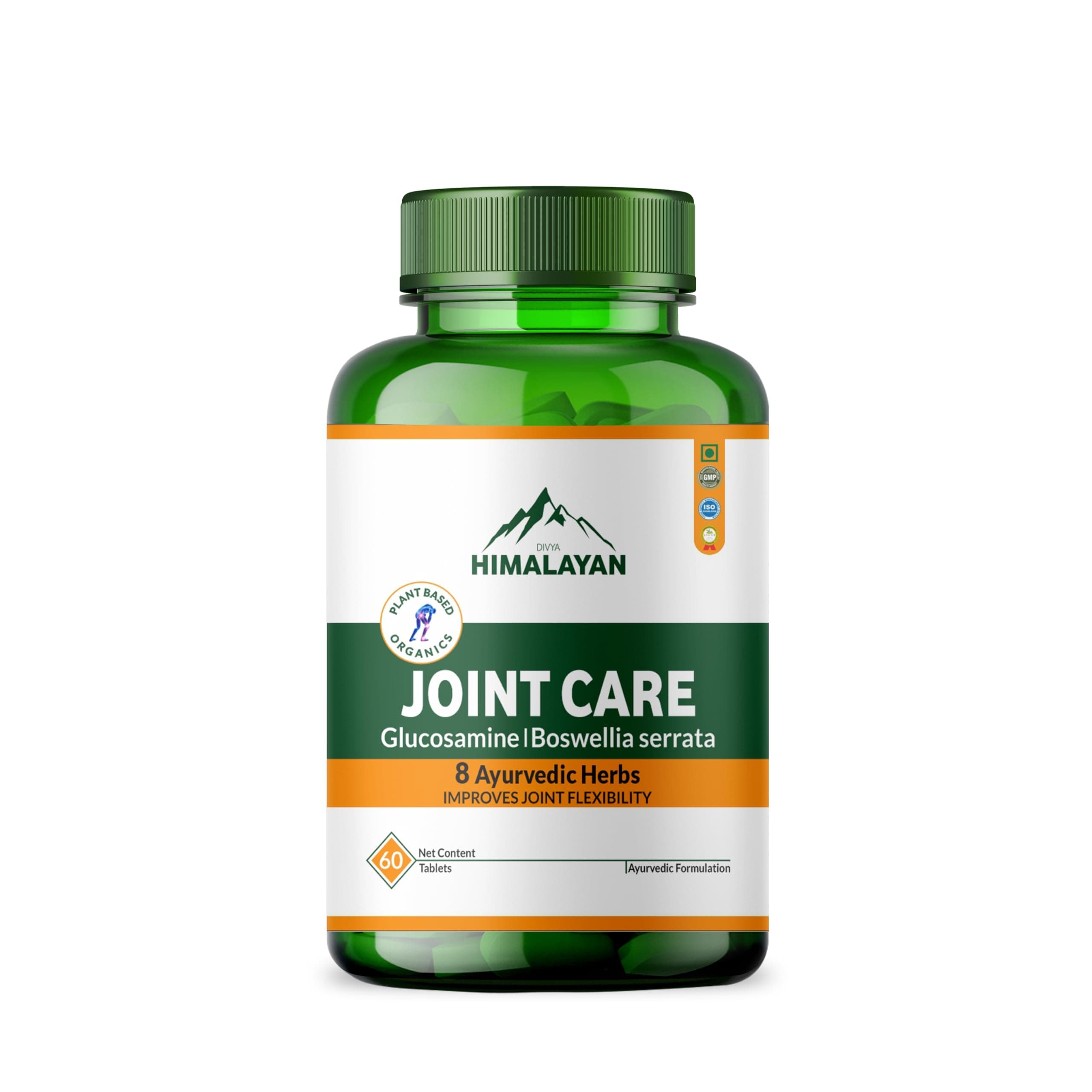 Divya Himalayan Plant-Based Joint Care Supplement, 60 Tablets, Improves Joint Flexibility, Strengthen Muscles | Supports Mobility for Men Women Old Age - 60 Joint Support Tablet