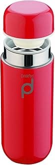 Drink Pod Vacuum Insulated Flask, Stainless Steel, Red, 200ml