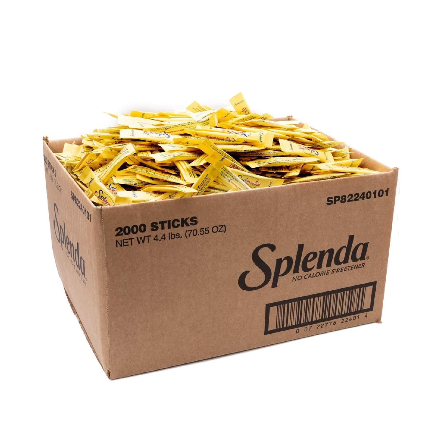 SPLENDA Zero Calorie Sweetener Cafe Stick, 2000 Count Stick Packets