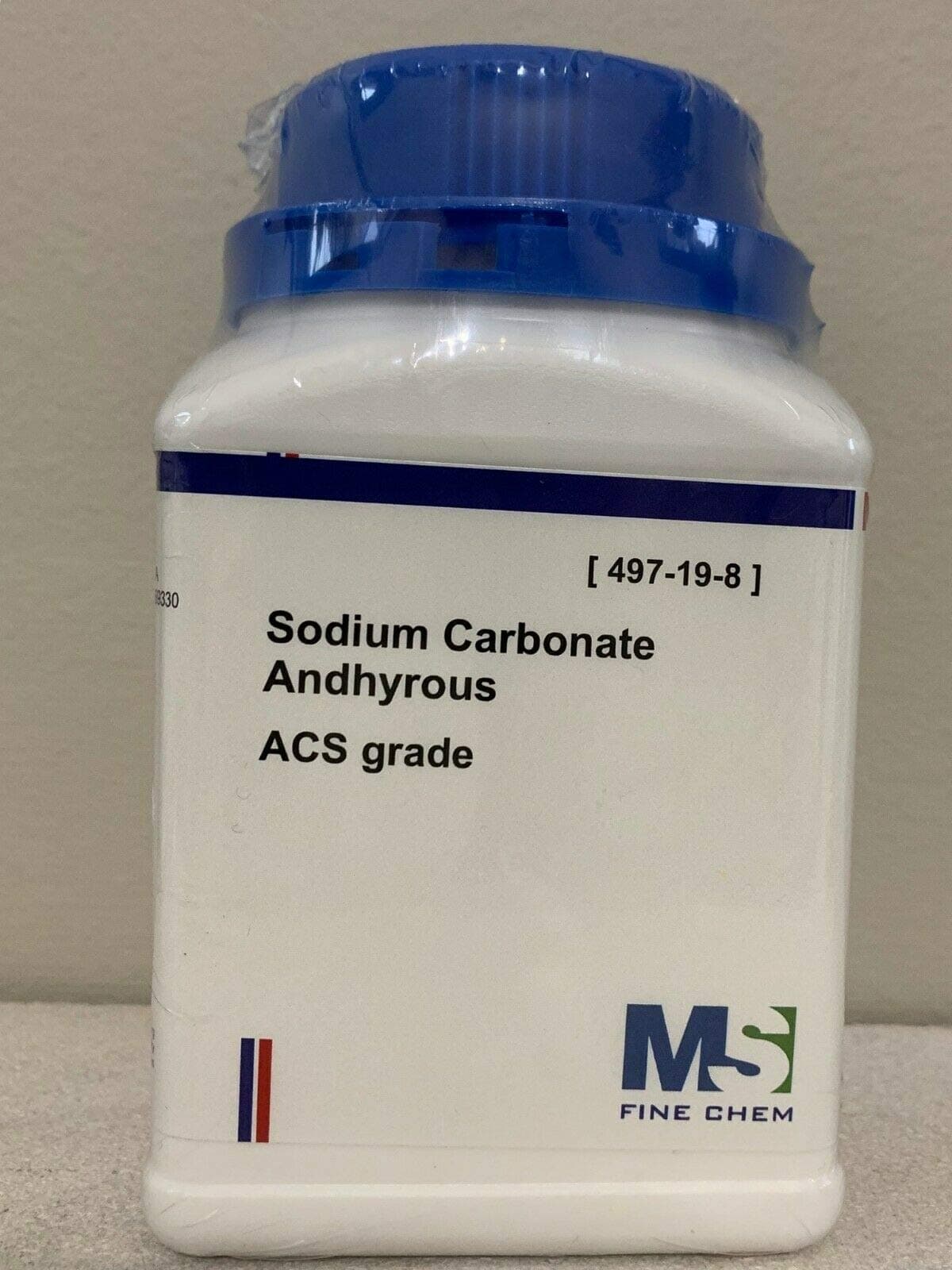 Sodium Carbonate Anhydrous ACS, Certified, 500 Grams
