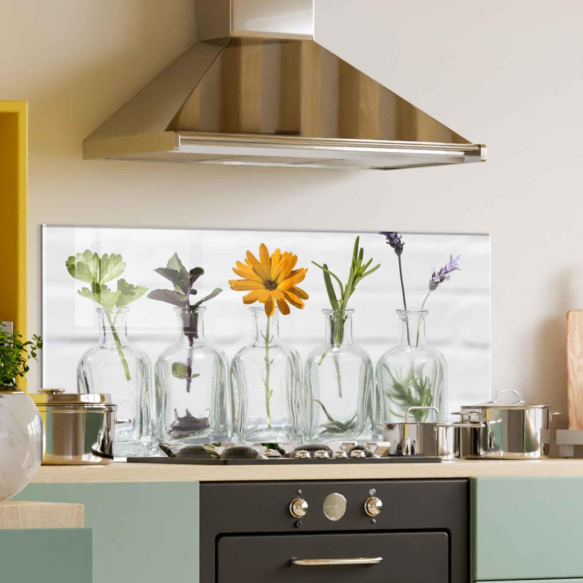 Tempered Glass Kitchen Backsplash, Stove Back Cover, Stove Splashback, Cutting Board, Kitchen Sink Splash Guard, Home Wall Decor (25.5x12'')