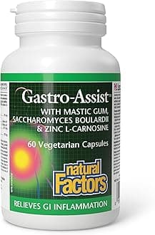 Natural Factors, Gastro-Assist, Help Relieve Indigestion, Bloating and Constipation, Digestive Supplement, Vegan, 60 capsules (30 servings)