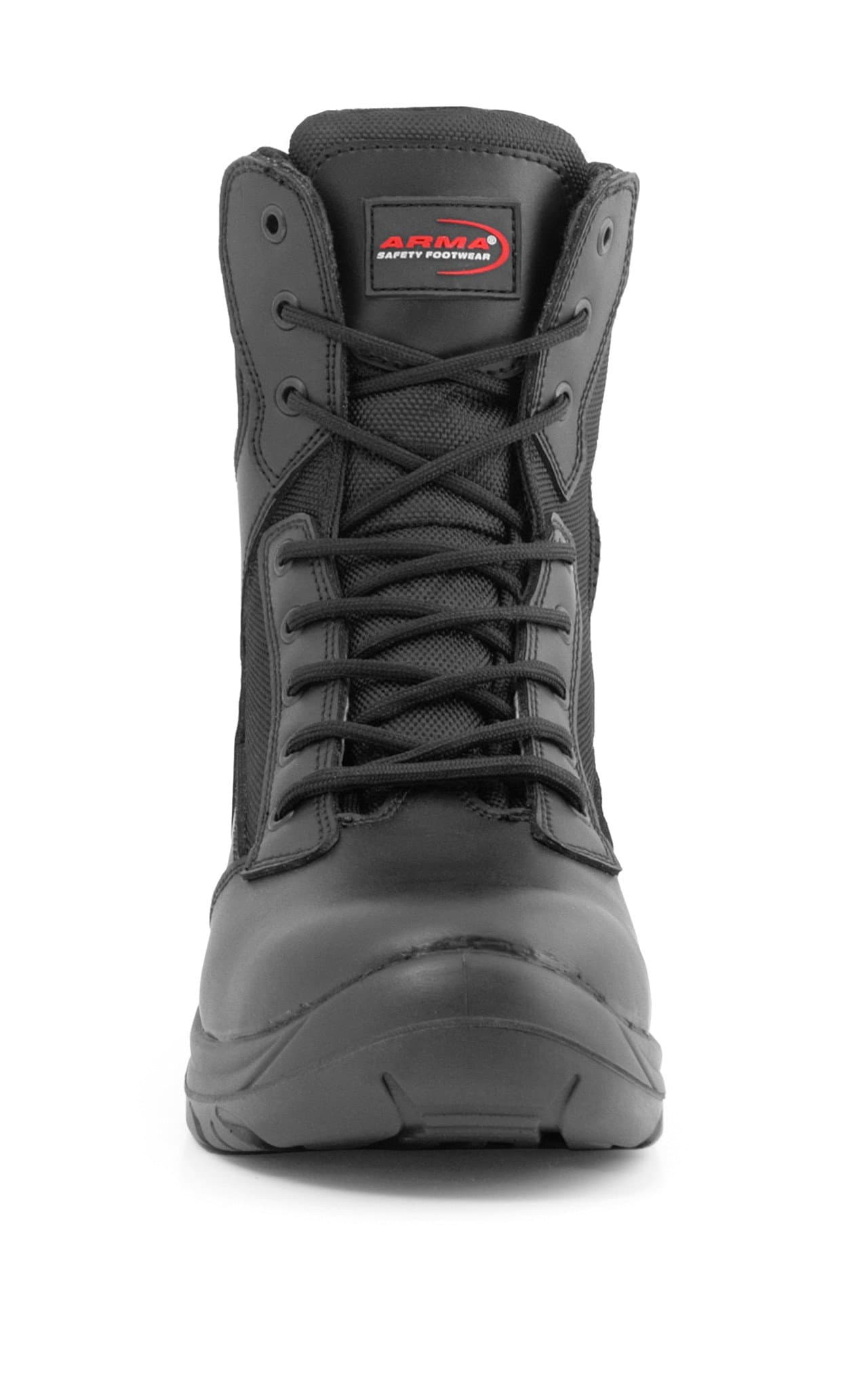 A6-WARRIOR, S3 Side Zip Combat Safety Boot, Water Resistant, Moisture Wicking Lining, Penetration Resistant