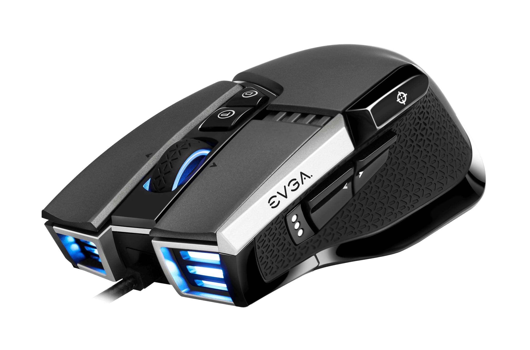 EVGA X17 Gaming Mouse, Wired, Grey, Customizable, 16,000 DPI, 5 Profiles, 10 Buttons, Ergonomic 903-W1-17GR-KR