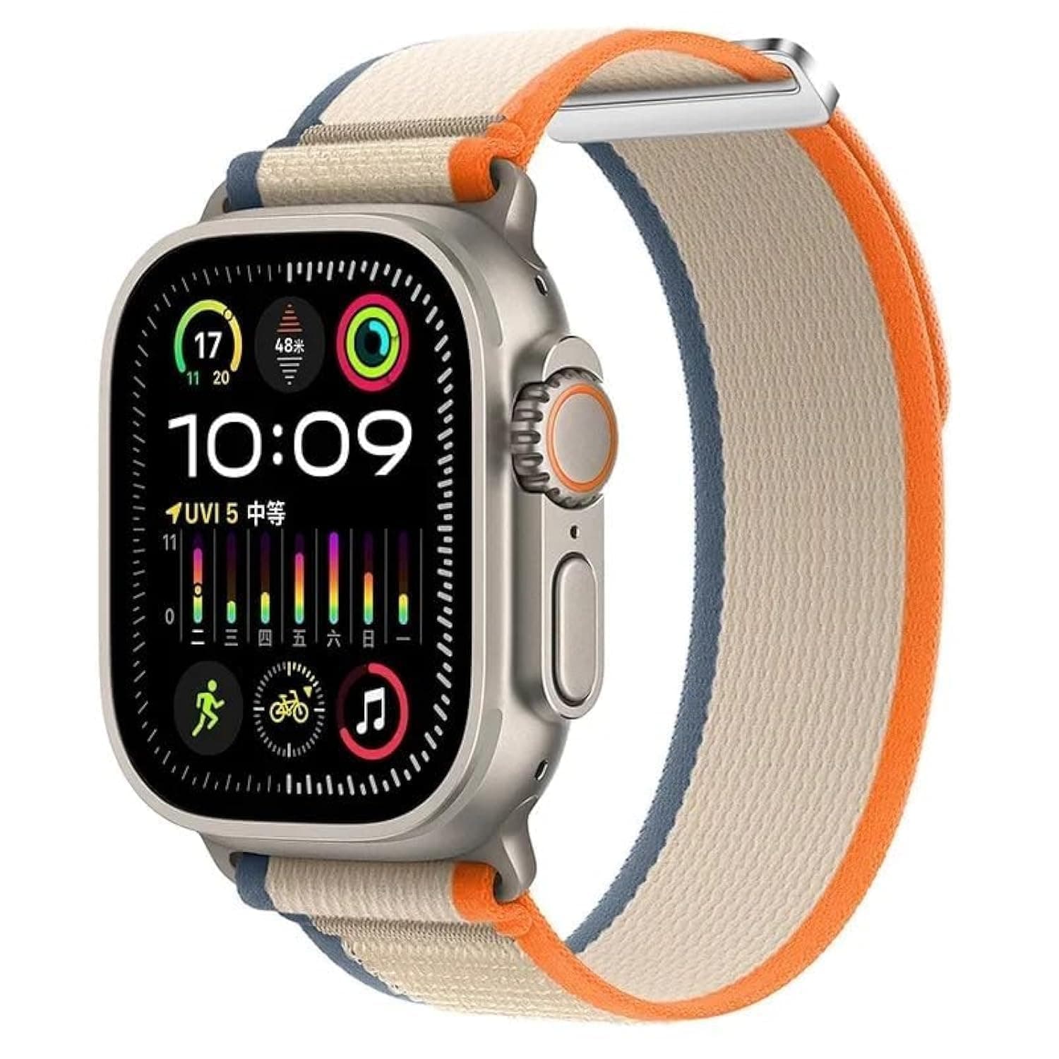 Upgraded Nylon Loop Desing Band Compatible with Apple watch series Series 10 | Ultra 2 | 9 | 8 Ultra | 8 | 7 | 6 | SE