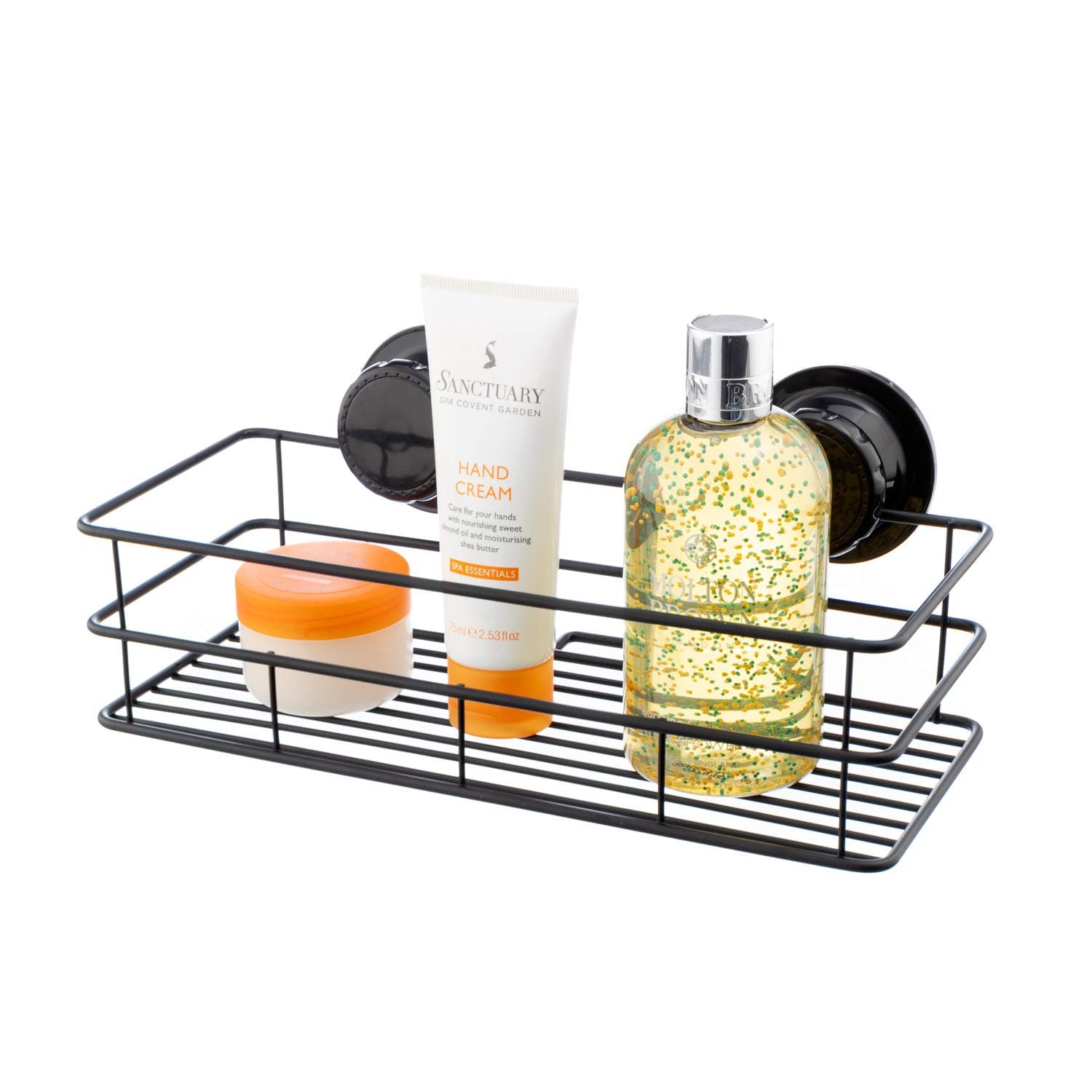 simplywire - Extra Strong Suction Cup Shower Caddy - Black