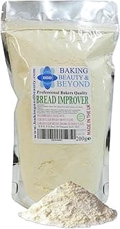 Baking Beauty and Beyond Professional Mix Improver Powder for Bread - Dough Enhancer for Bread, Grain Dough Conditioner Strengthens Starch and Improves Texture of All Flours, 200g