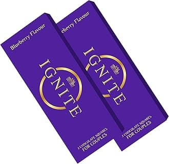 Ignite Blueberry Chocolate Squares – 60% Dark Cocoa with Natural Ingredients – Rich Flavor Fusion – Perfect Chocolate for Cravings, Gifts & Special Moments – Shareable Premium Bar, Box of 2