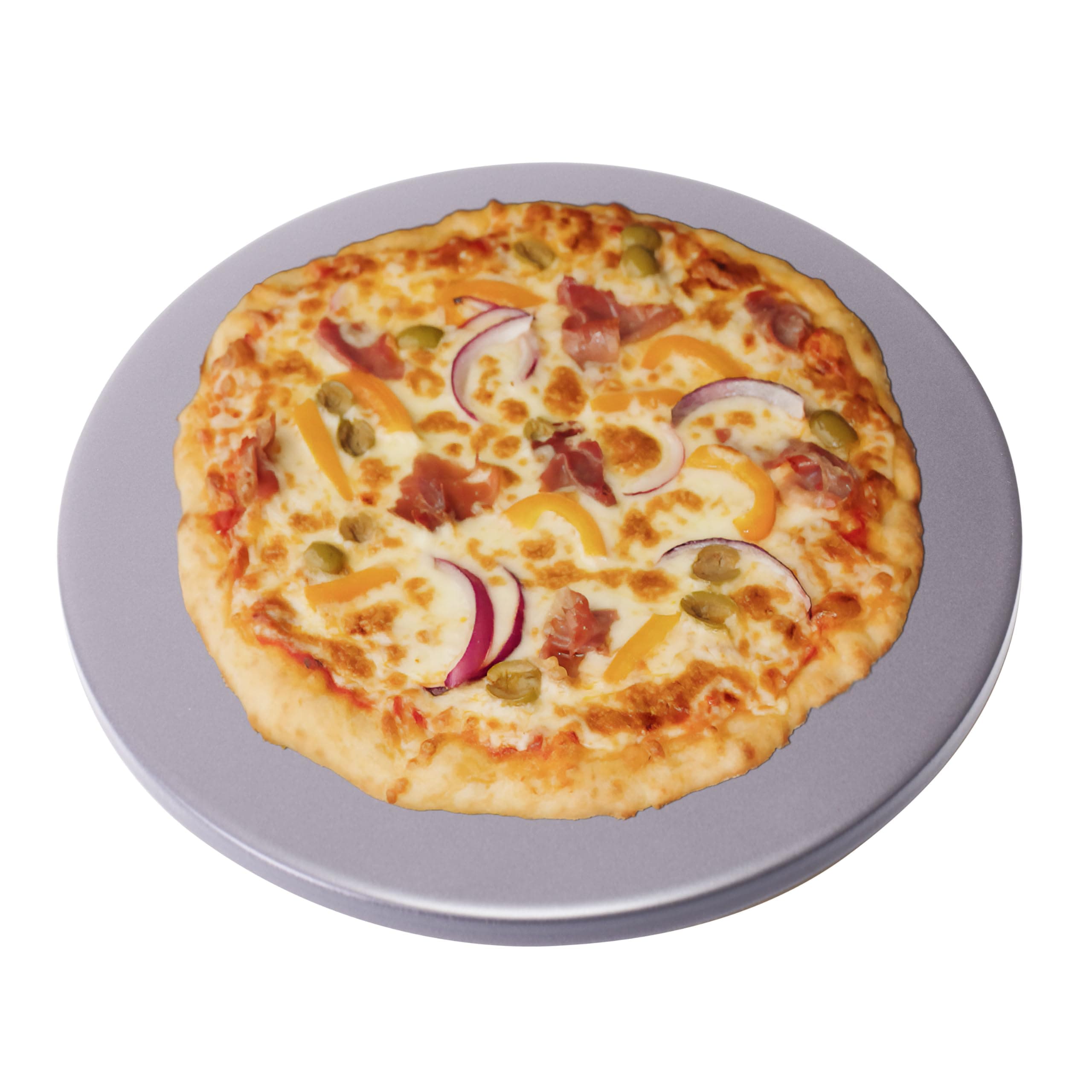 Old Stone Pizza Kitchen Glazed Round Pizza Stone for Oven and Grill, 16 inch