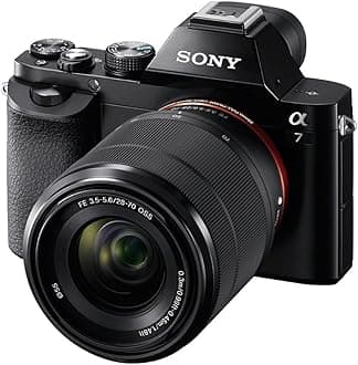 Sony a7 Full-Frame Interchangeable Digital Lens Camera with 28-70mm Lens, Black