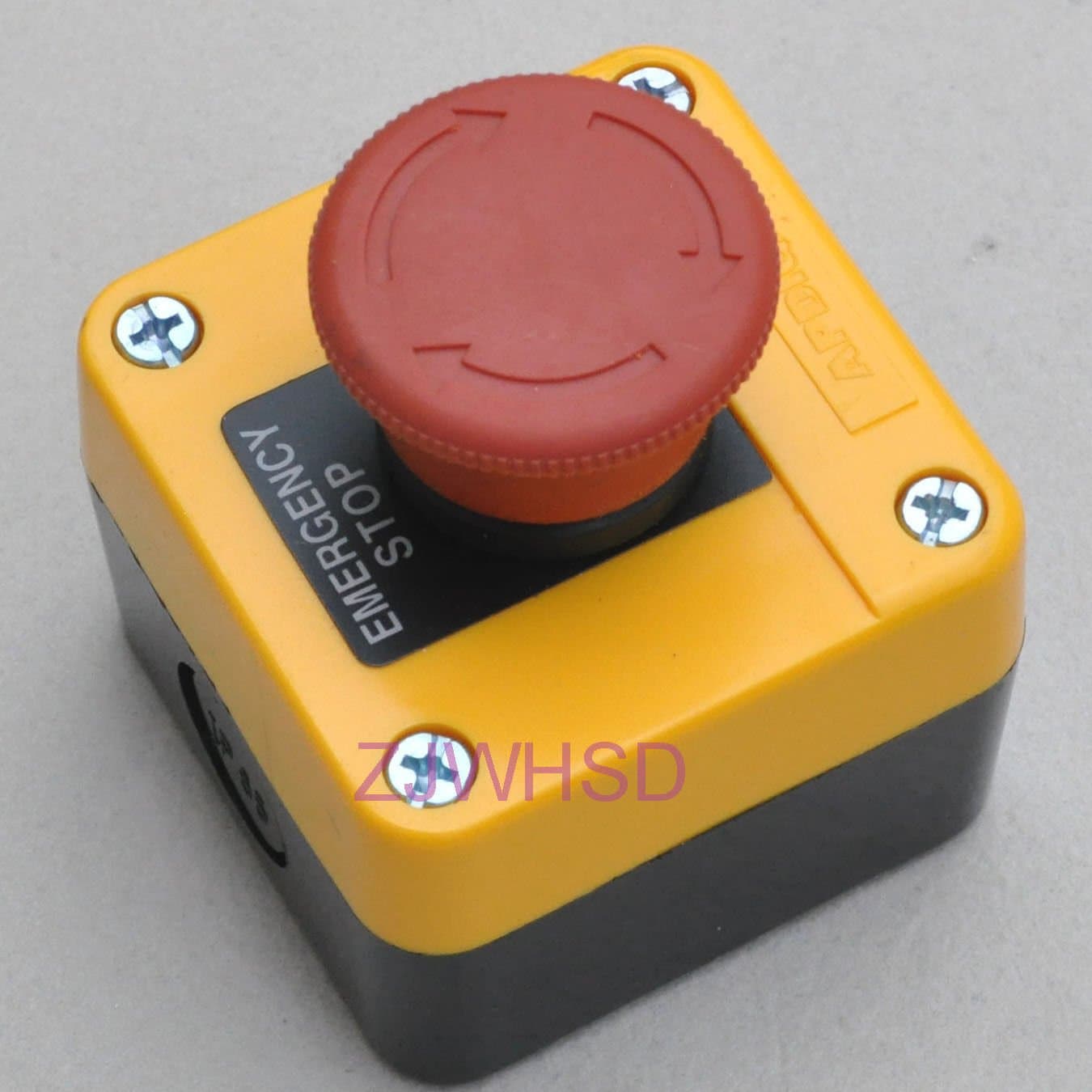 Waterproof Red Sign Emergency Stop Push Button Switch 660V 10A Normally Closed [HRUS]