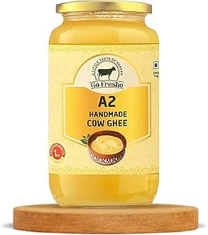A2 Desi Cow Ghee | Vedic Bilona Method | 1000ml Glass Jar | Pure, Natural & Healthy | Grass-Fed | Immunity Booster