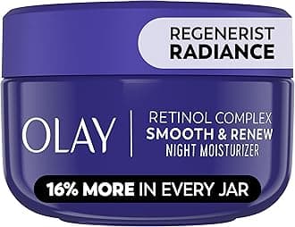 Regenerist Radiance Retinol Face Moisturizer: Smooth & Renew Cream for Women - Fragrance-Free, Anti-Aging, Anti-Wrinkle, Tightening & Brightening - 2 Oz