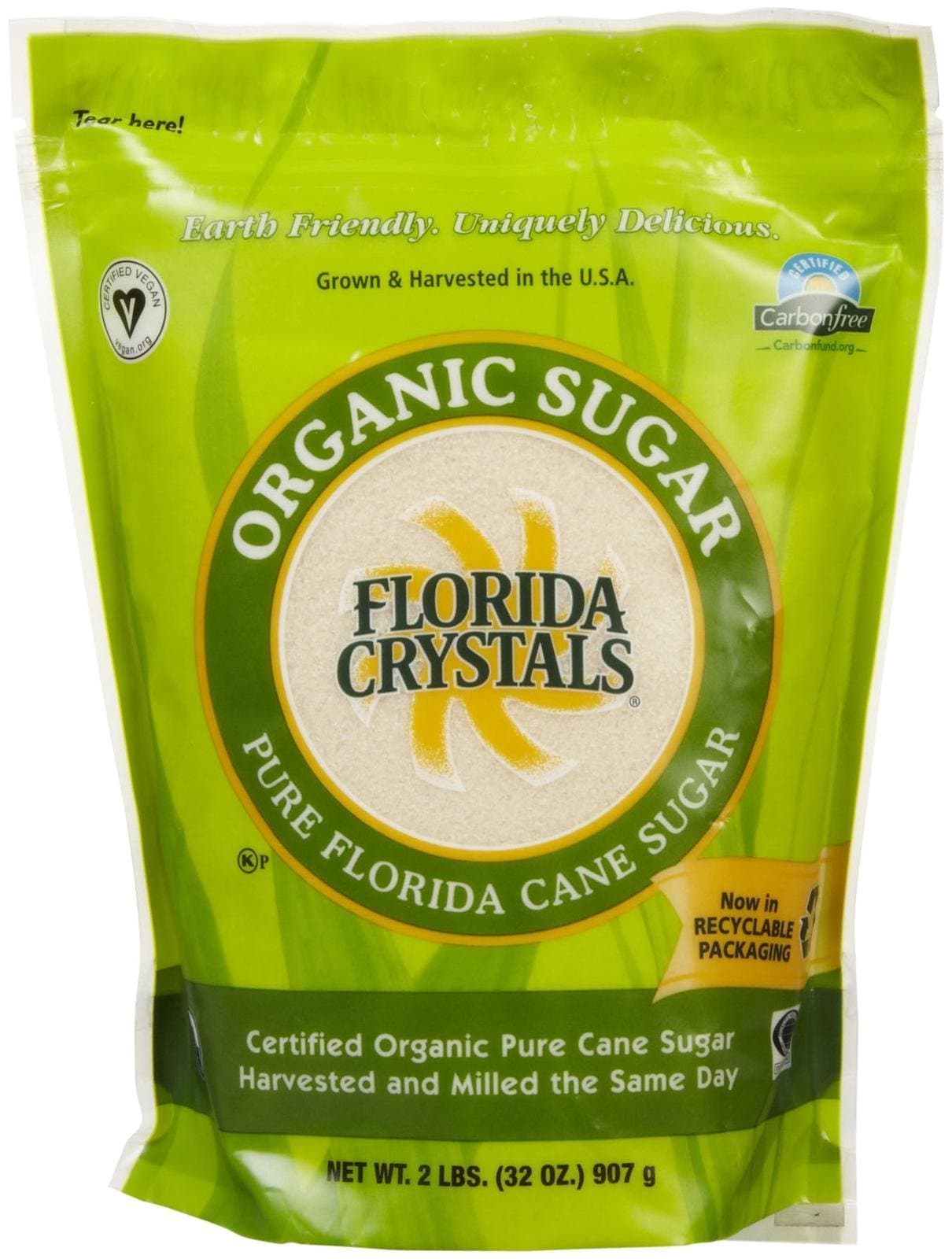 Florida Crystals Organic Cane Sugar - 2 lb