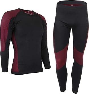 ALPIDEXMen's Functional Underwear Thermal Underwear Ski Underwear - Breathable, Warming and Quick Drying