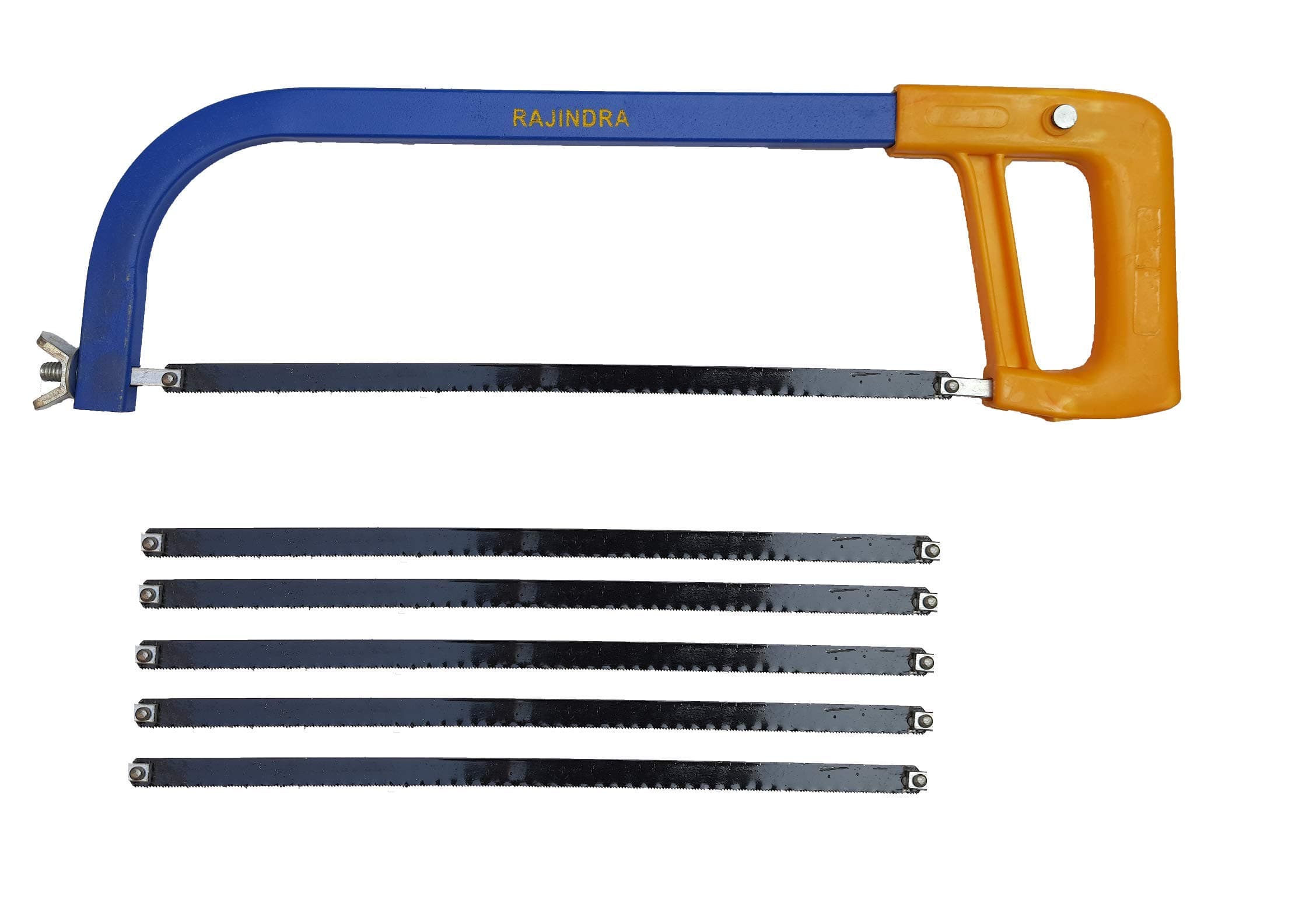 Inditrust 12 inch hacksaw frame with 5 blades excellent build quality (SQUARE PIPE)