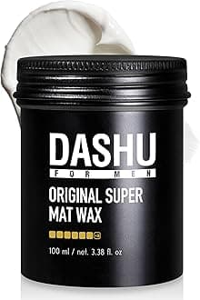 DASHU Original Super Mat Wax Strong Hold Without Shine, Easy To Wash, Styling Wax 3.5Oz