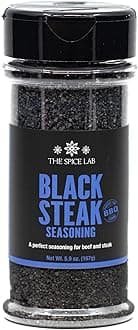 Black Steak Seasoning – Premium Charcoal Grill Blend for Meat, Perfect for Chicken, Pork & Beef, Bold Distinctive Taste, Non-GMO, Gluten-Free