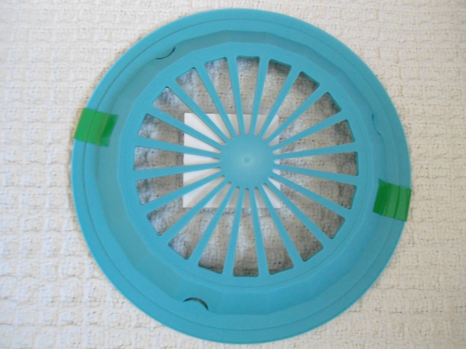 Bright Blue 10-3/8" Plastic Paper Plate Holders Set of 4