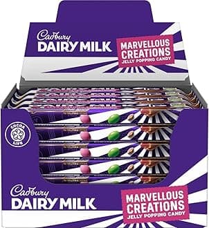 Dairy Milk Marvellous Creations Jelly Popping Candy Bar 47g Delicious Tasty And Twisty Treat Gift Hamper For Birthday,Easter For All Occasions (20)