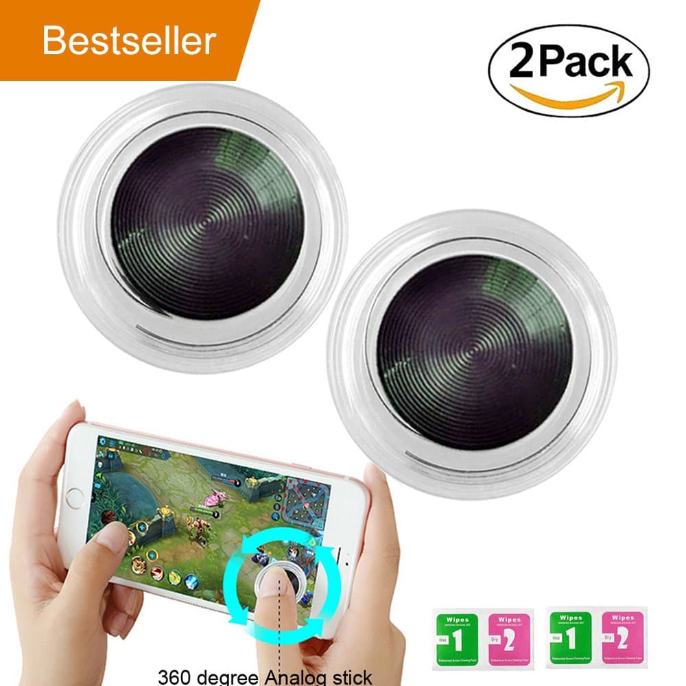 Mini Joystick, Mobile Phone Game Fling Game Controller Thumb Grips Touch Screen Joystick Rocker Smartphone iPhone Joypad [2 pack]