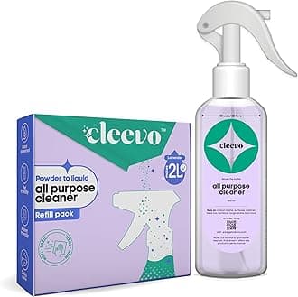 CleevoAll- Surface Cleaner- 2 Litre Bottle Pack | Plant-based Powerful Surface Cleaning Liquid for Tough Stains | Non-toxic Stain Remover for Home Surfaces Cleaning | Multi Surface Cleaner (Lavender)