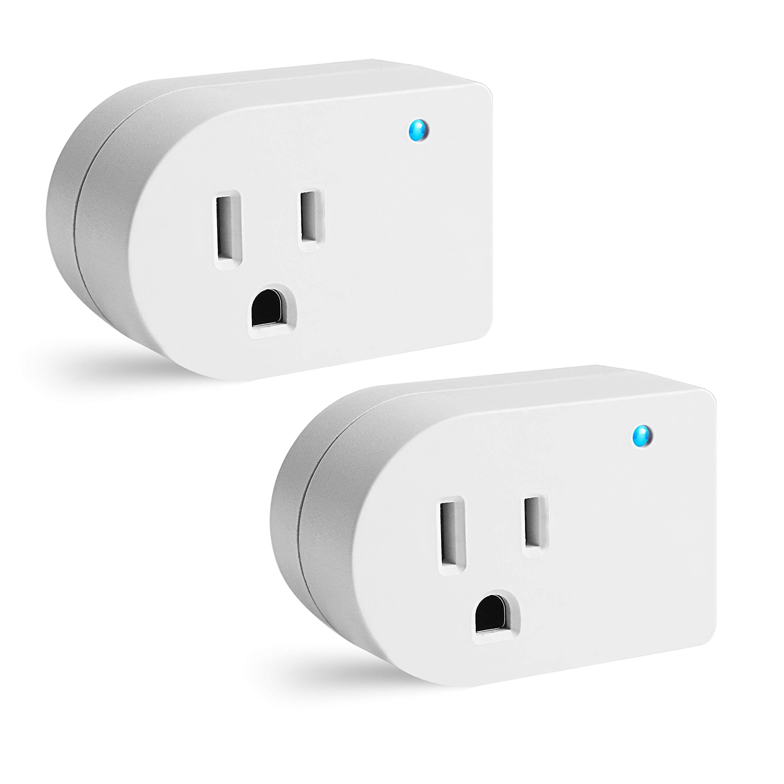 Single Surge Protector Outlet,Grounded Outlet Wall Tap Adapter with Indicator Light, 1 Outlet,245J/125V, ETL, White, 2Pack