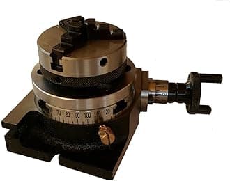 Rotary Table Horizontal & Vertical 3" / 75mm with 65mm Lathe Chuck for Milling