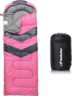 MalloMe Sleeping Bags for Adults & Kids Sleeping Bag 3-4 Season - Ultralight Backpacking Sleeping Bag Cold Weather & Warm, Lightweight Compact, Single Adult Girls Boys Winter Sleep Camping Accessories