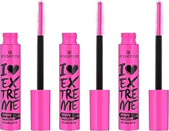 essence | I Love Extreme Volume Mascara Crazy Volume (Pack of 3) | Paraben Free | Cruelty Free | Black