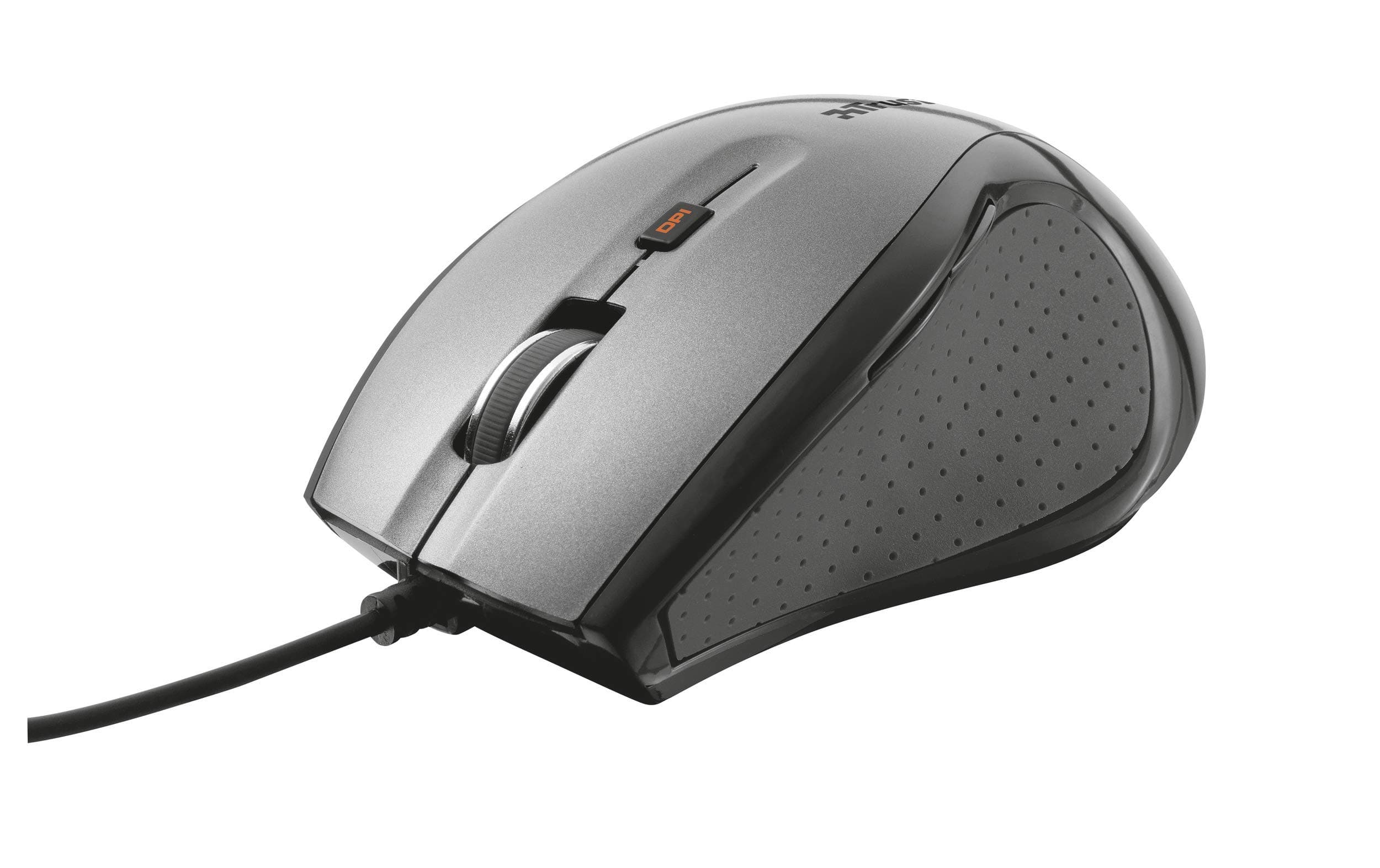 Trust WiFi Maxtrack Wired Mini USB Mouse for Computer and Laptop - Grey