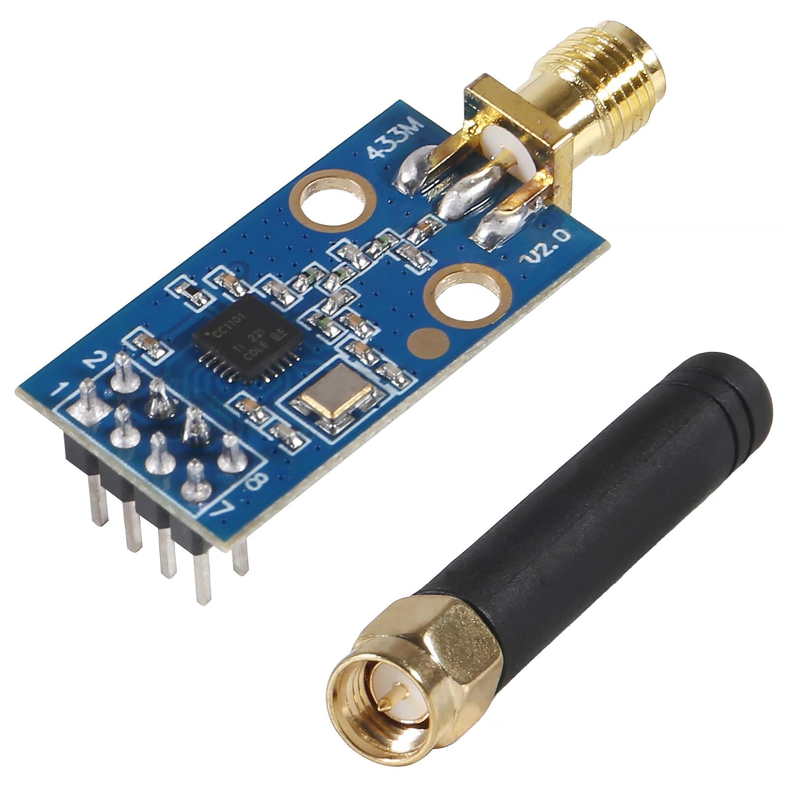 CC1101 Wireless Module with SMA Antenna Wireless Transceiver Module 315/433/868/915MHZ