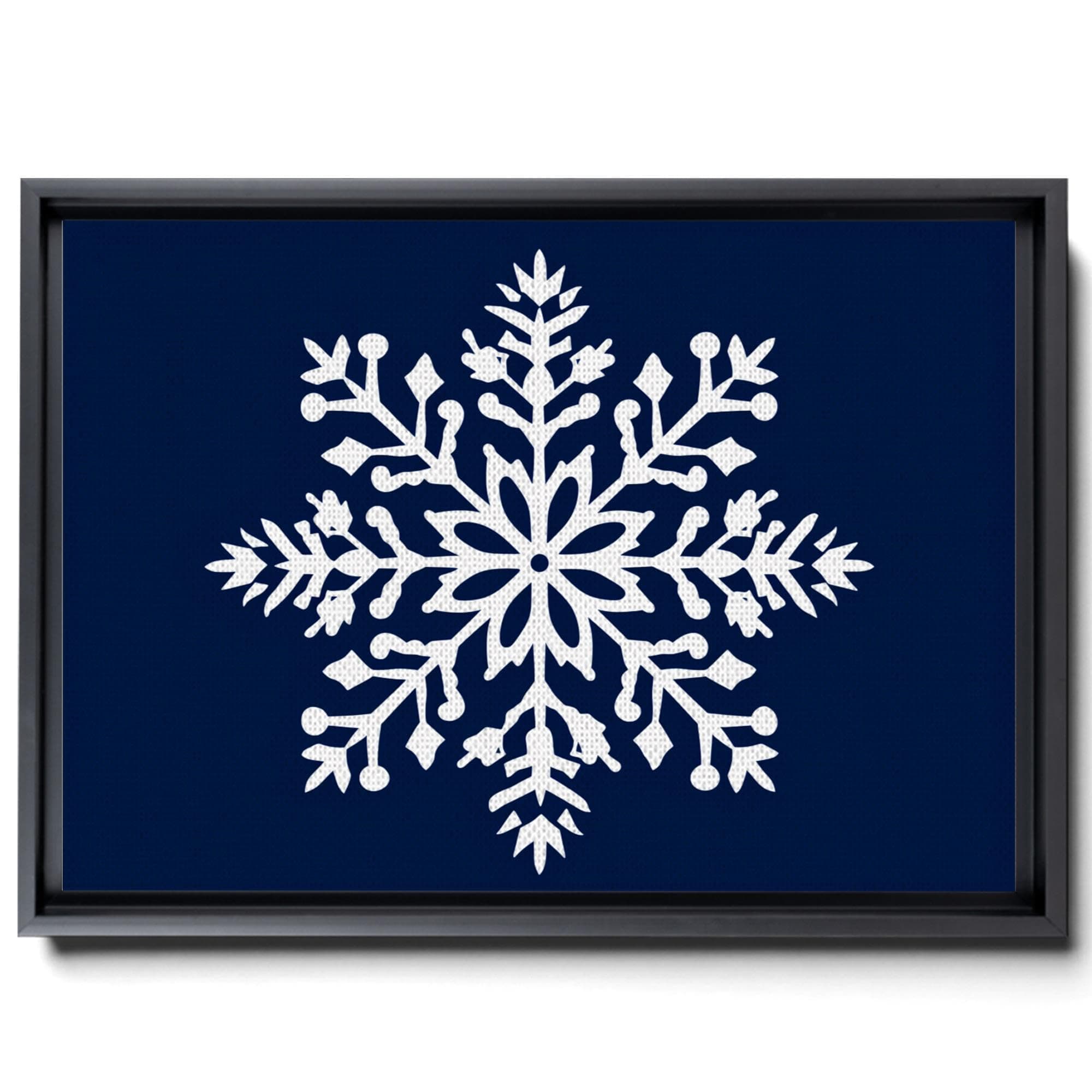 Blue White Snowflake Stencil, Organic Bioforms Style, Danish Design, Tropical Symbol, Wall Art