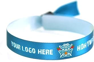 Custom Cloth Wristbands, 30/100/5000pcs Sublimation Printed Satin Personalized Colored Event Wristband, Bulk Wrist Band for Festival Party Concert VIP Admission