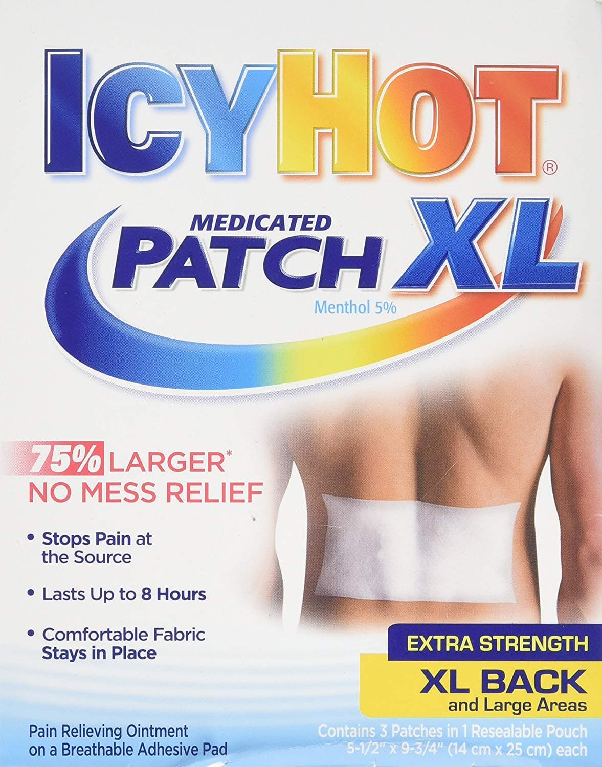Medicated Patch XL, Box of 3 Patches