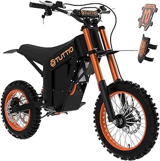 Tuttio Electric Dirt Bike Teens Adults 2000W/3000W 37MPH Electric Bike 48V 21AH Removable Battery with Hydraulic Brakes (21AH Dirt Bike)