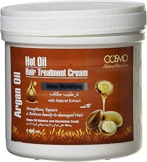 Cosmo Hot Oil Hair Treatment Cream - Argan Oil 1000ml/33.8 Fl. oz.